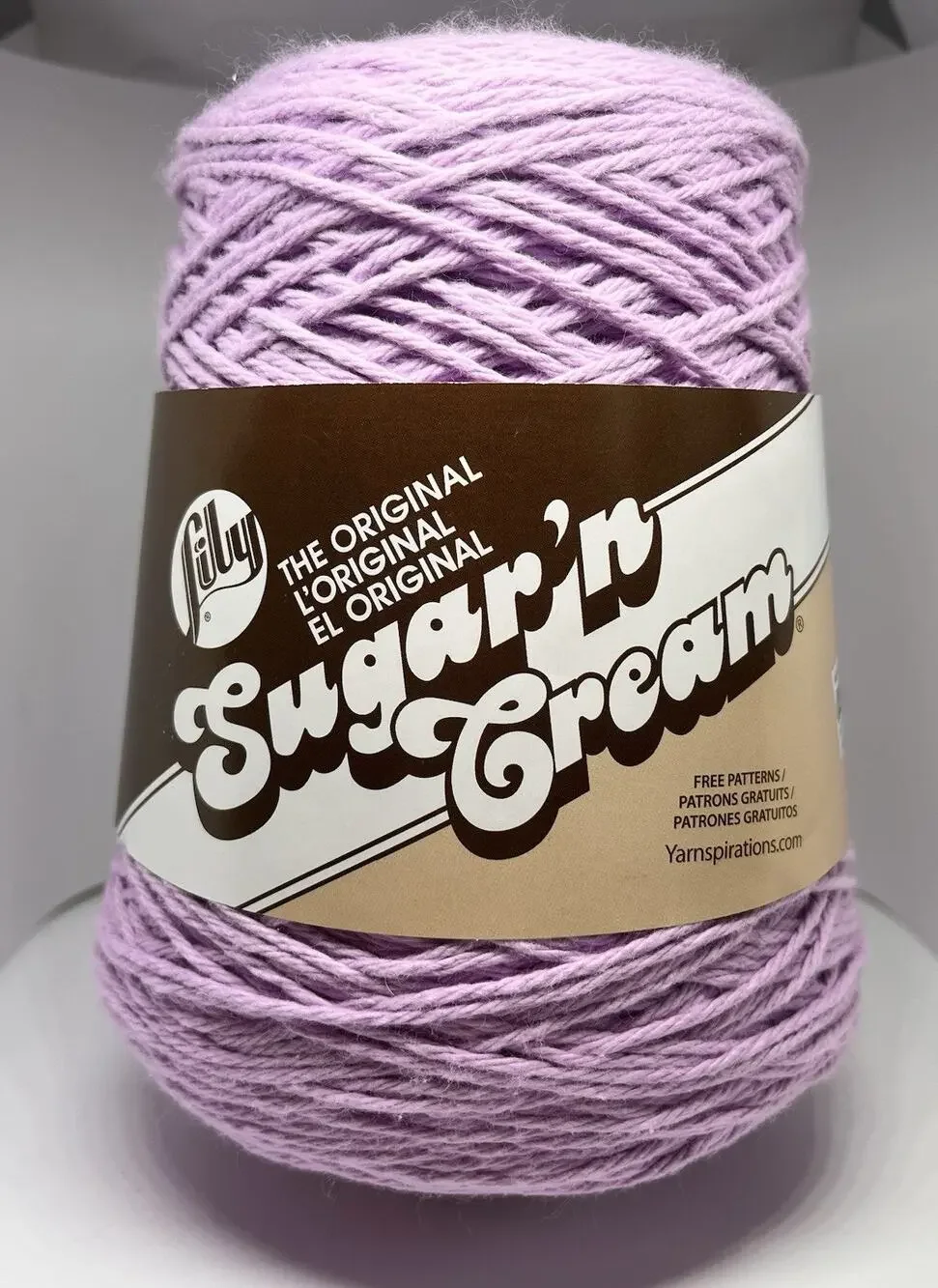 Lily Sugar ‘n Cream Yarn Cone, Orchid
